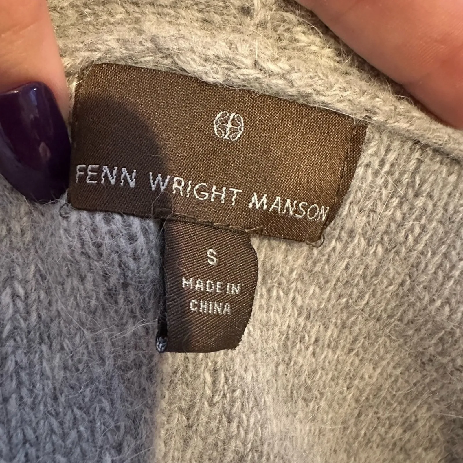 Fenn Wright Manson Gray Cardigan Sweater f - Image 2