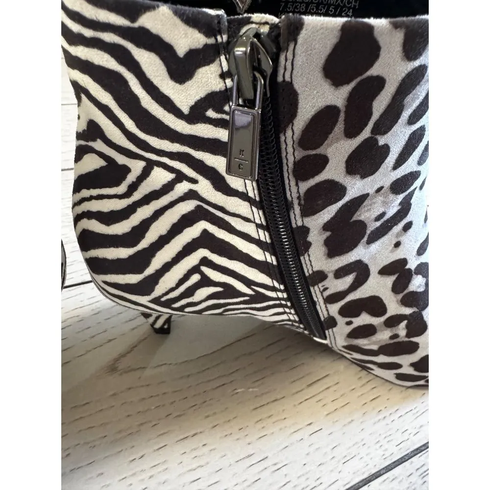 Kenneth Cole Kick Bit Booties Size 7.5 animal print - Image 4