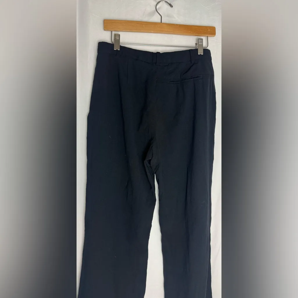 Banana Republic Classic Black Wide-Leg dress Pants stretch casual high waist 8 - Image 5