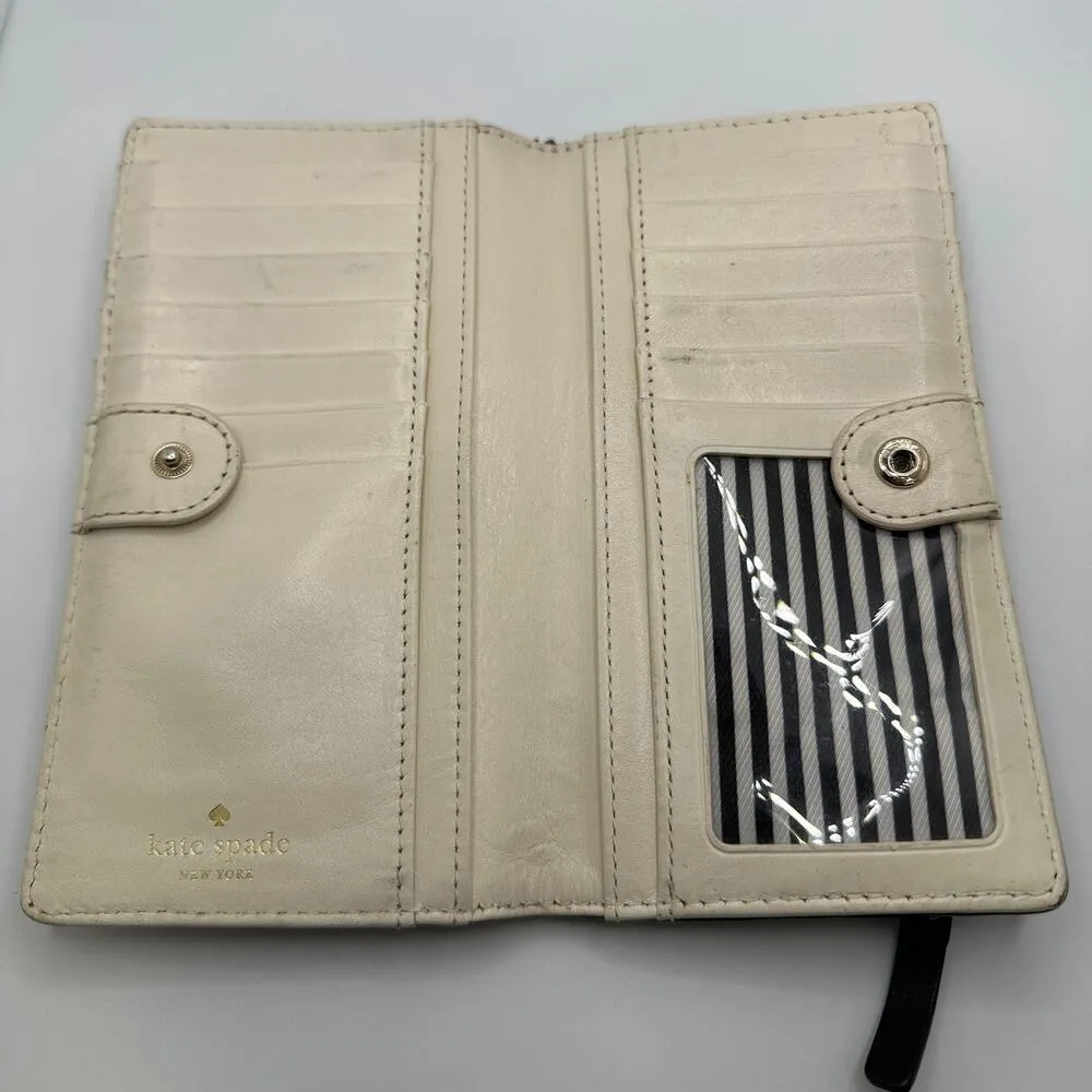 KATE SPADE New York Black North Court Bow Stacy Wallet - Image 3