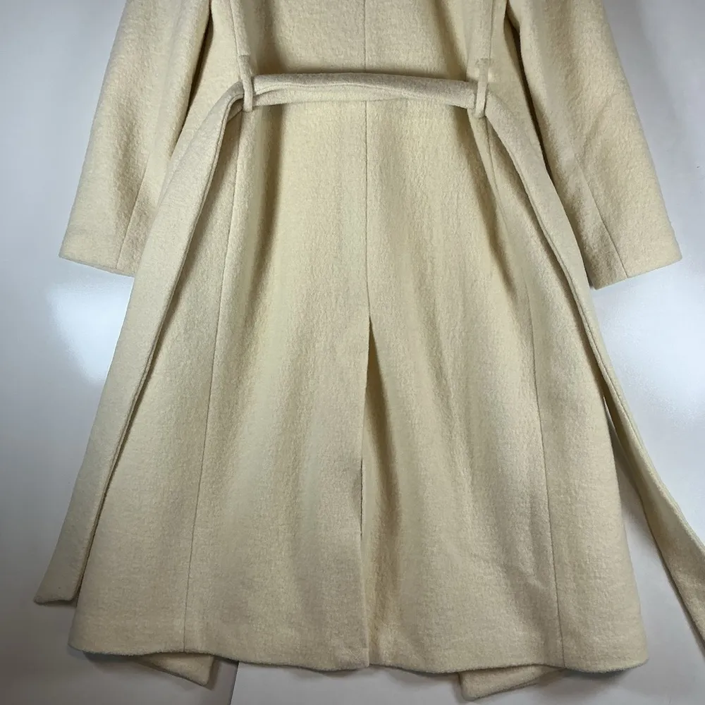 Club Monaco Cream Wool Coat A0421 - Image 7