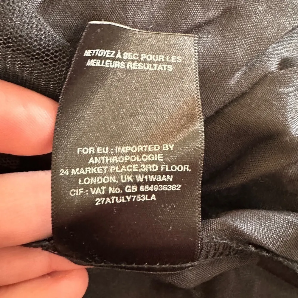 Moulinette Soeurs Black Lace Tulle Gothic Vamp Corset Top Strapless Dress Sz 6 - Image 7