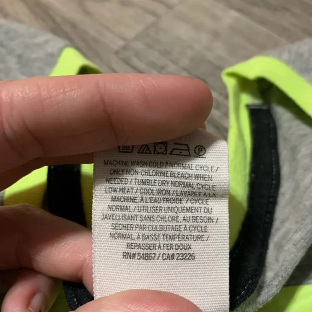 PINK Victoria’s Secret Neon Green 3/4 long sleeve Shirt; XS - Image 6