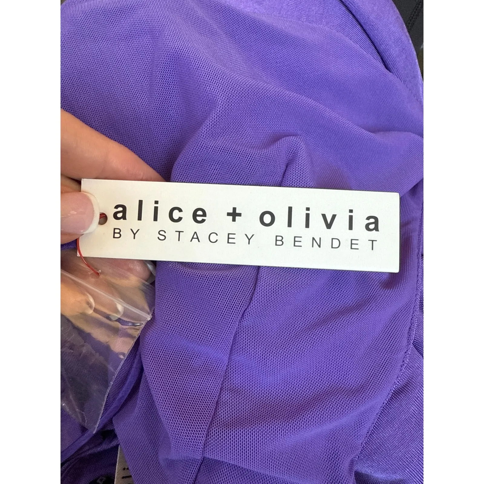 NWT Alice + Olivia Resse Maxi Gown in Purple Sz 2‎ $495 - Image 9