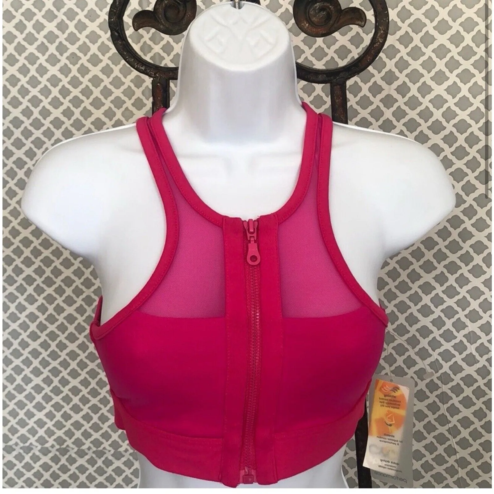 California Sport‎ hot pink performance bra UM4041D Women’s Size XS - Image 7