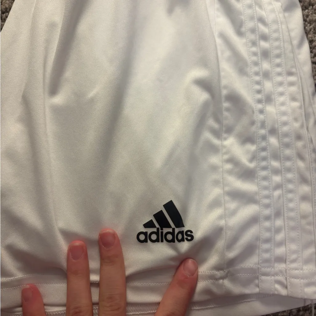 Adidas White Performance Shorts - Image 2