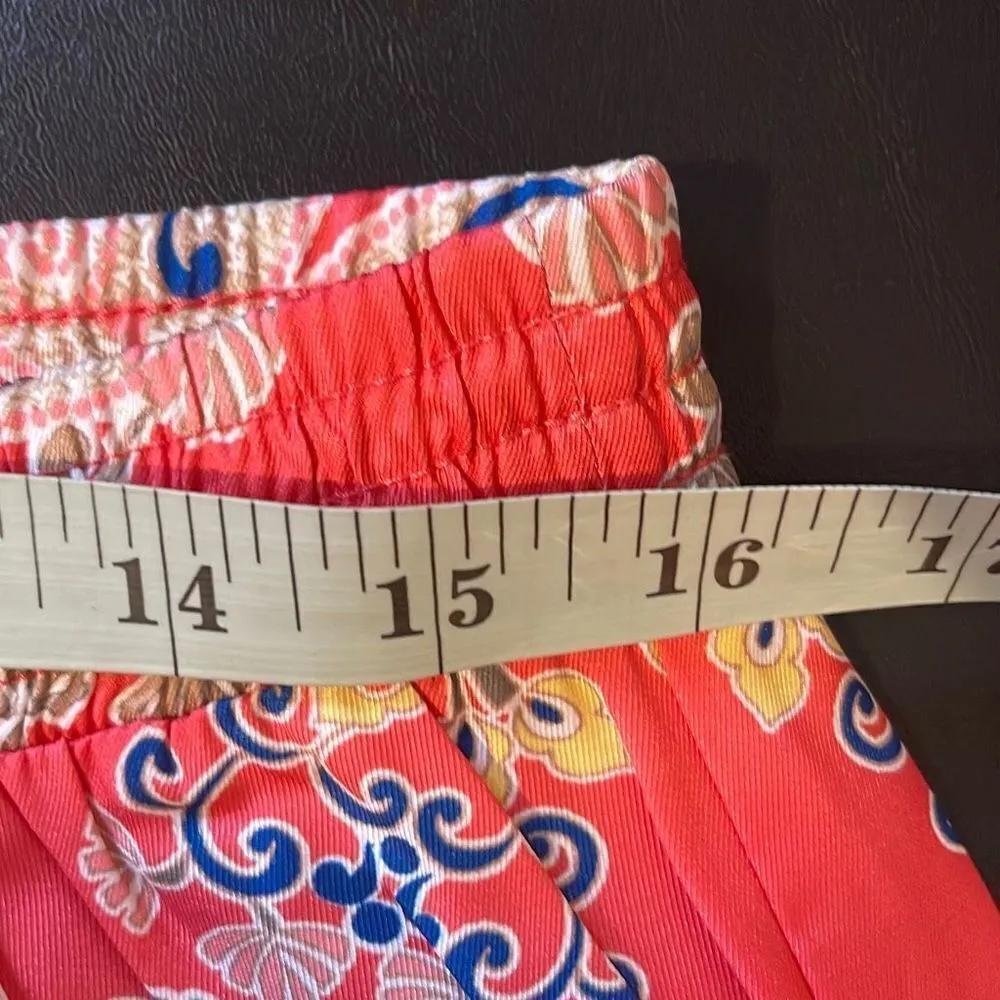 JM Collection Women's Floral Wide Leg Bohemian Palazzo Pull On Boho Red Medium - Image 7