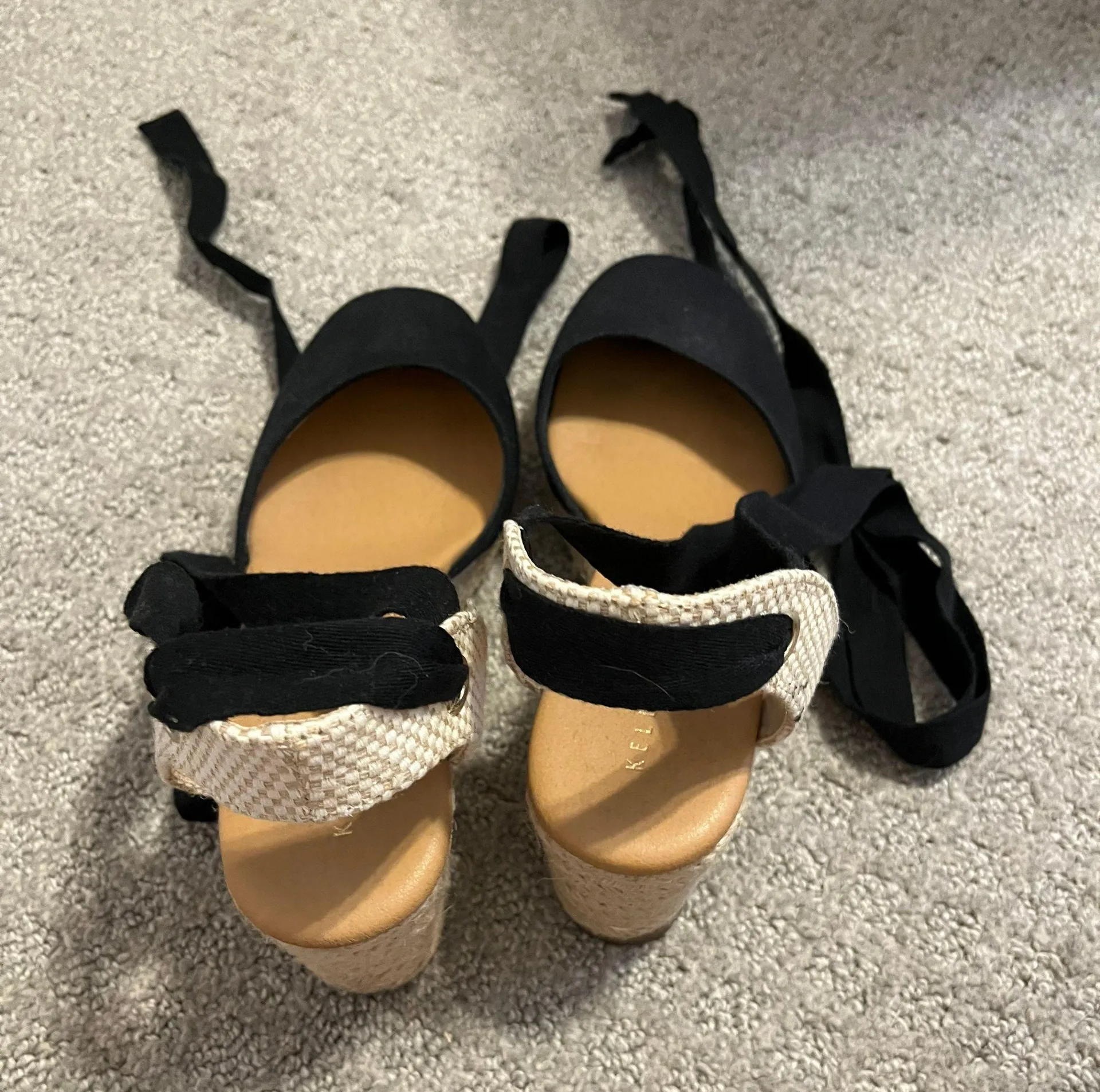 Kelly and Katie Black Wedges - Image 3