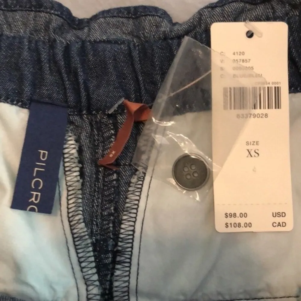 Anthropologie PILCRO Patchwork NWT Denim Mini Skirt size XS - Image 5