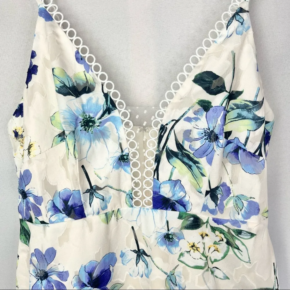 NEW Foxiedox Blue Floral Ressie Flounce Dress M - Image 82