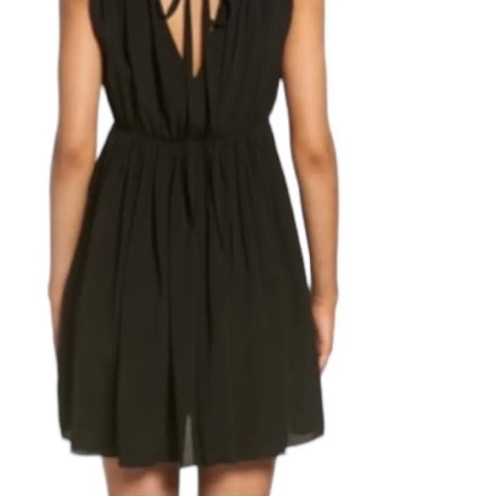 Madewell‎ Magnolia Tie Back Dress Black Sleeveless V-Neck Size S - Image 8
