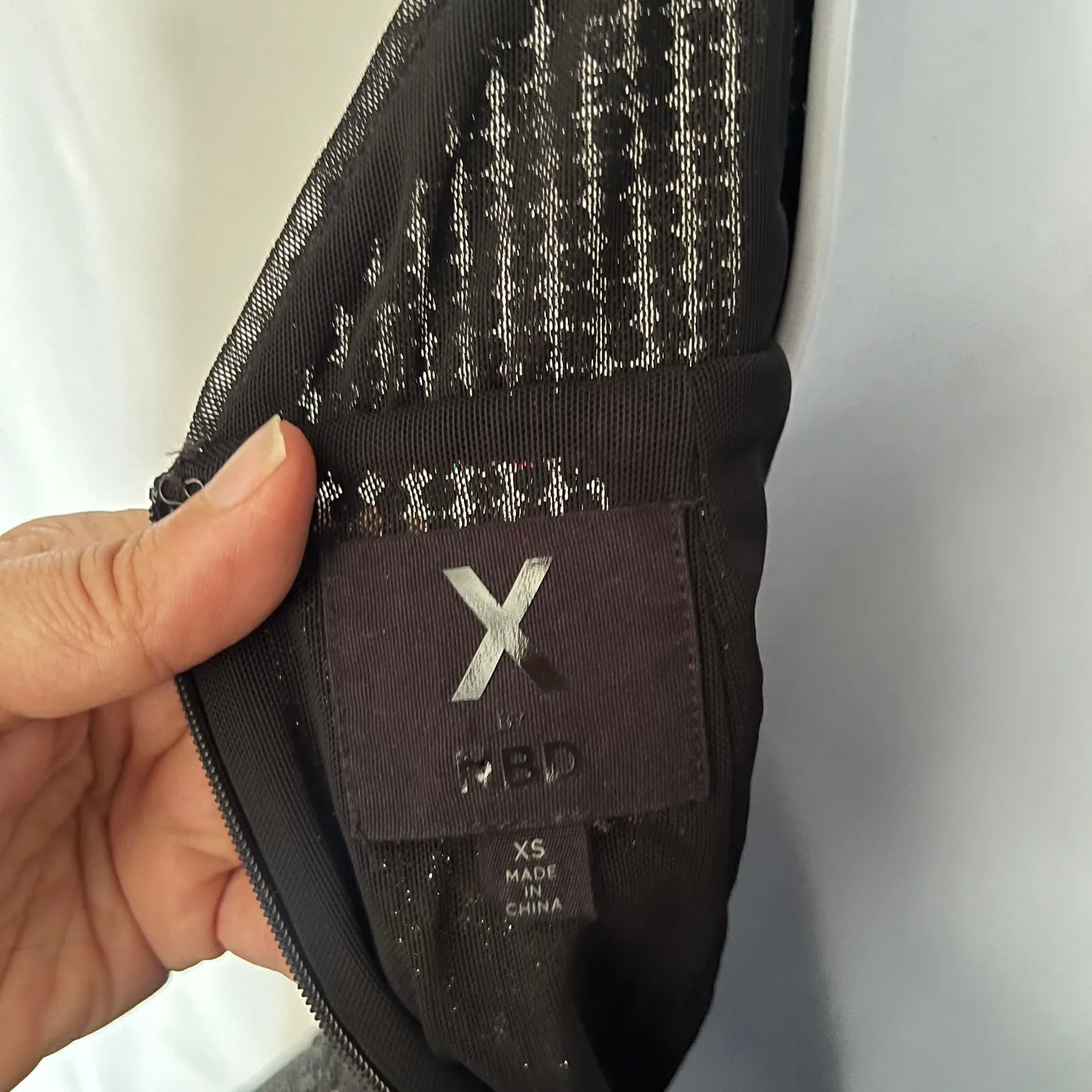 X By NBD Sequin Mini Cocktail Dress XS Ruffle Y2K LBD Whimsigoth Vampy Clubwear - Image 12