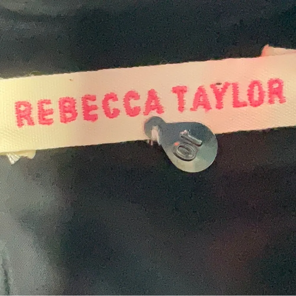 Rebecca Taylor Black Leather Wool Leopard Animal Print Dress Size 10 Medium M - Image 6