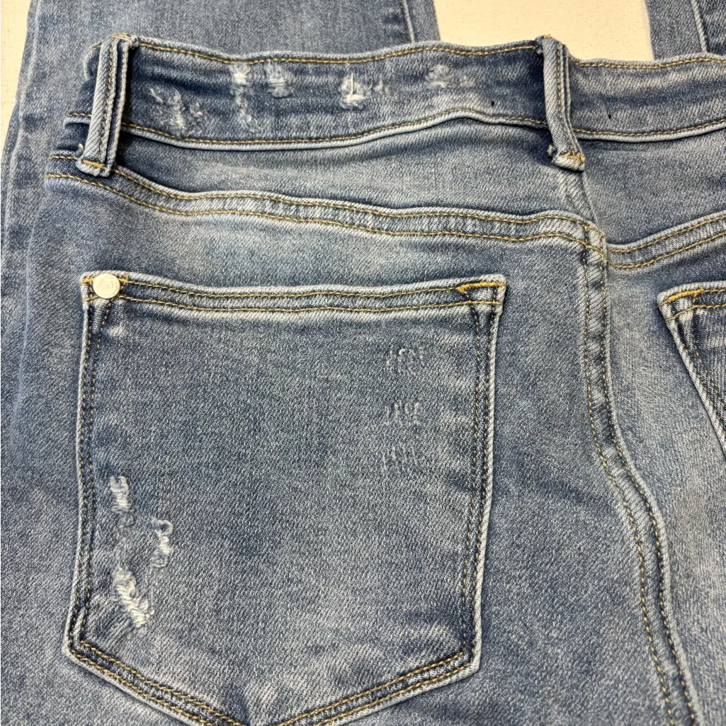 Judy Blue denim distressed slim fit jeans size 11/30 - Image 10