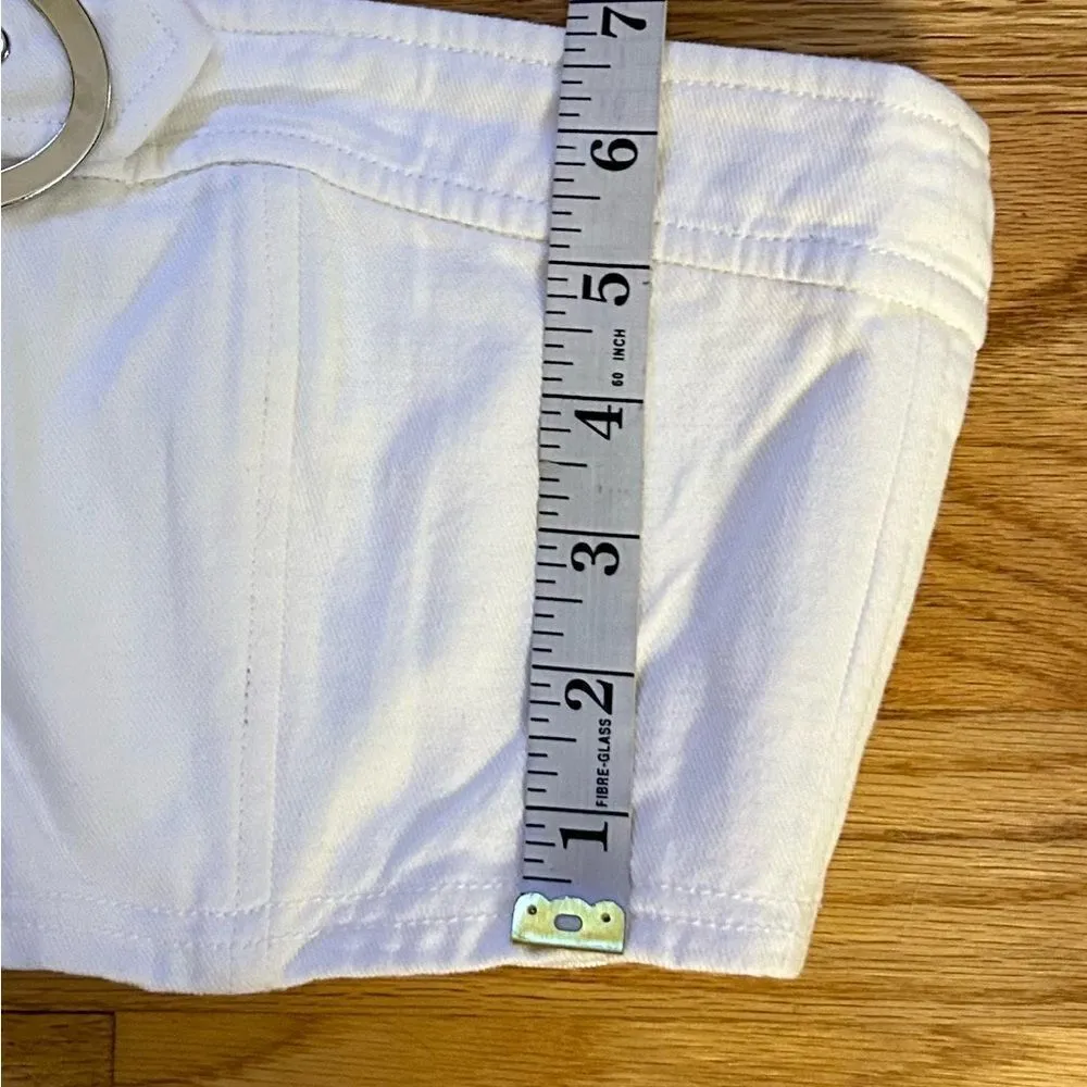 Lovers and Friends Revolve Brighton Crop Top in Bone White Size Small - Image 7