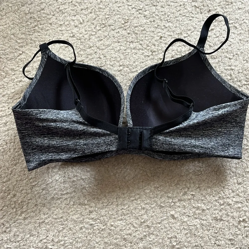 Wacoal grey swirl marbled adjustable B-Tempted T-shirt padded push up bra 32D - Image 4