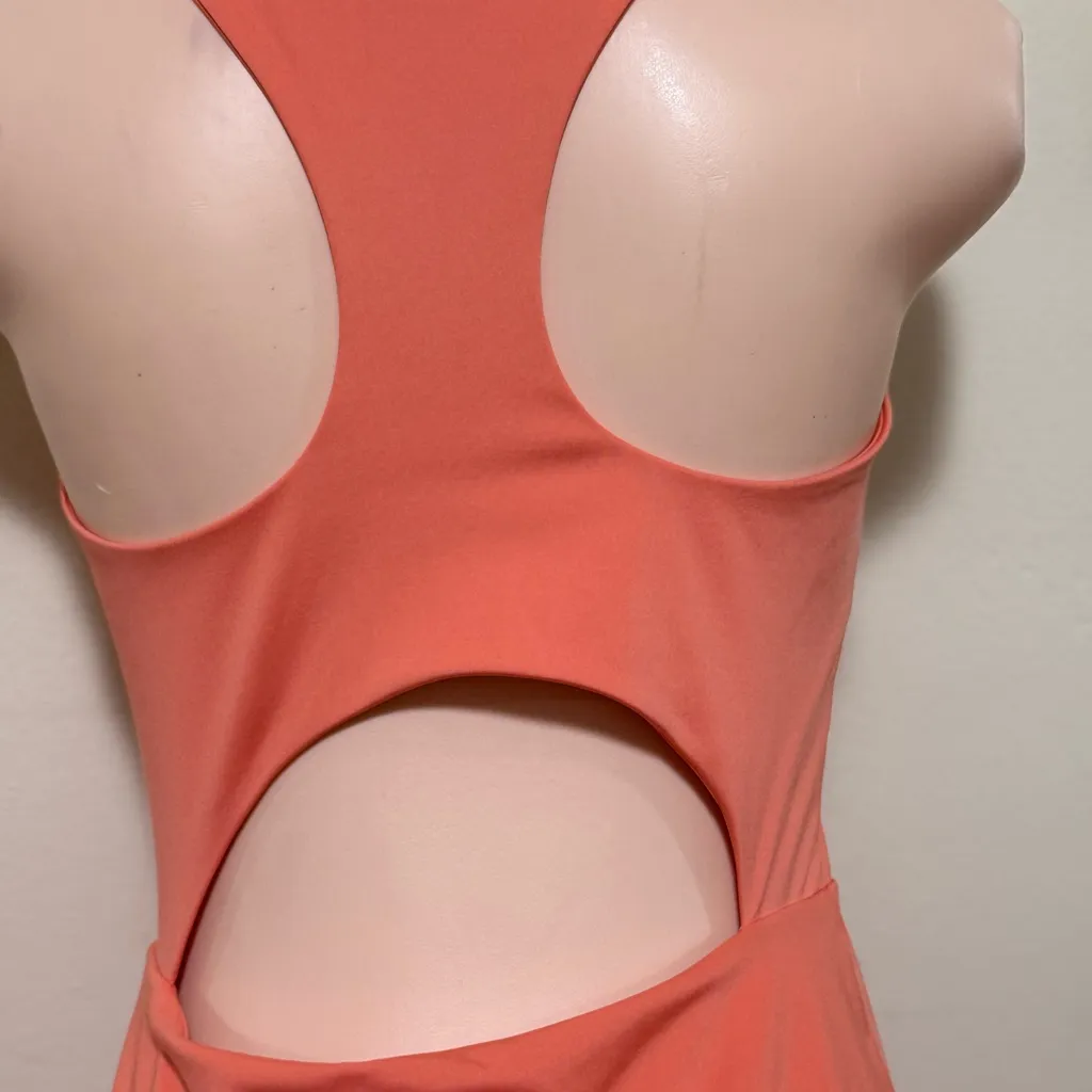 Calvin Klein Performance Stretch woman size small peach orange dress shorts - Image 5