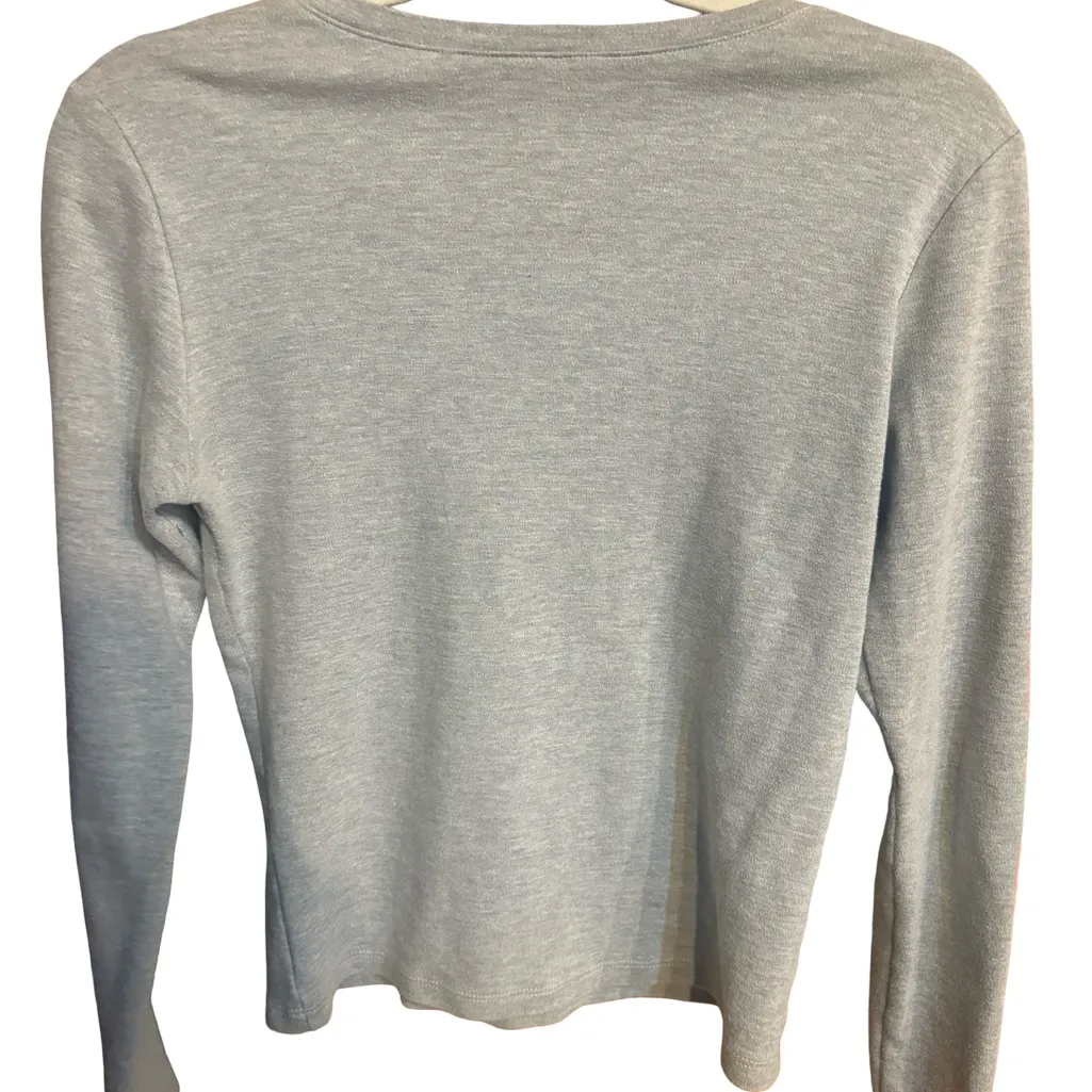 Pittsburgh Steelers Bling Rhinestone Long Sleeve Gray Size Small Vintage Y2K - Image 2