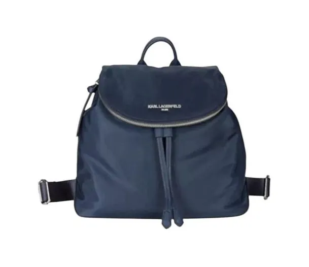 Karl Lagerfeld NAVY Paris Cara Knapsack P4 Backpack Bag Purse $178 - Image 1