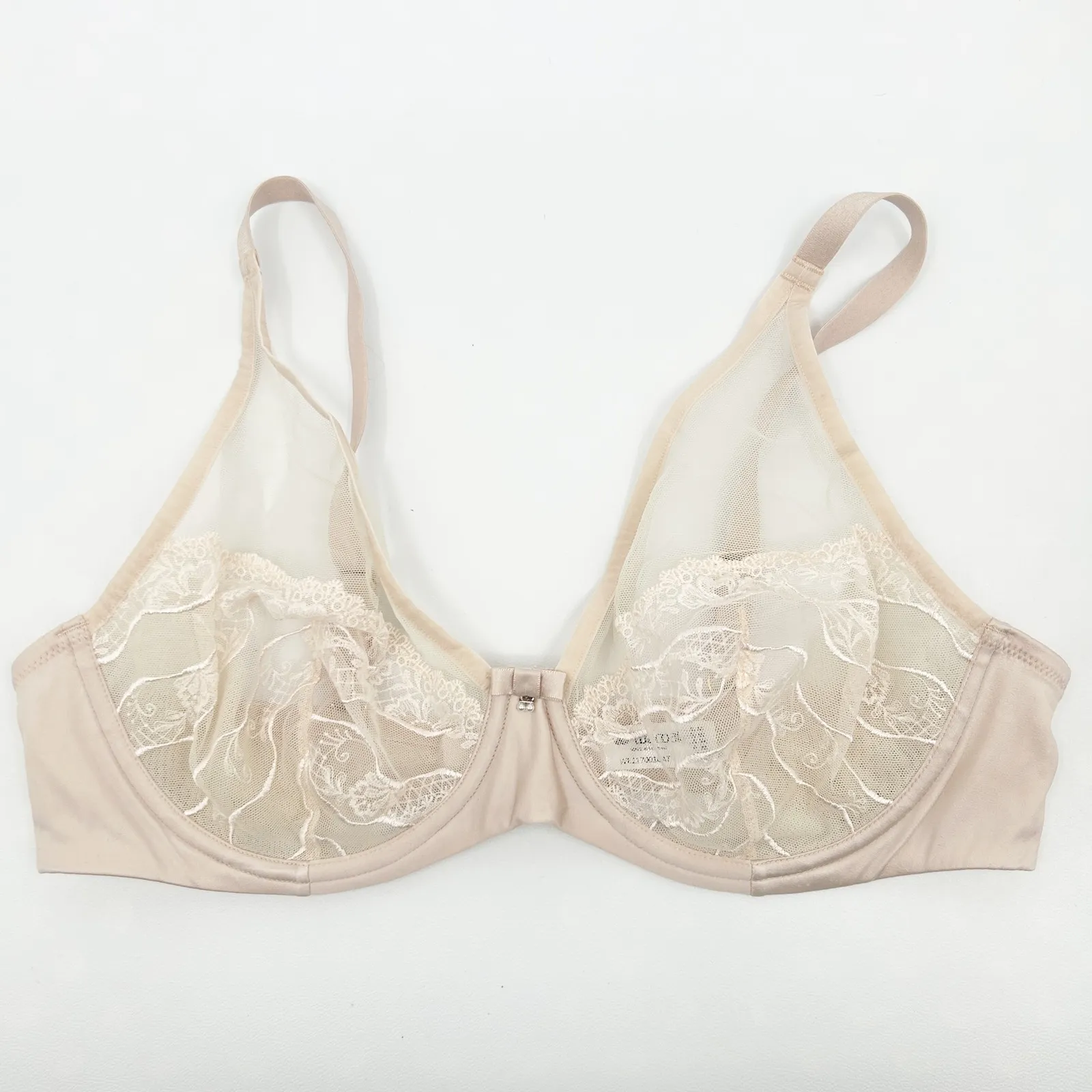Wacoal Womens Bundle Lot (6) Delicate Neutral Lace Underwire Bras Size 38C - Image 11