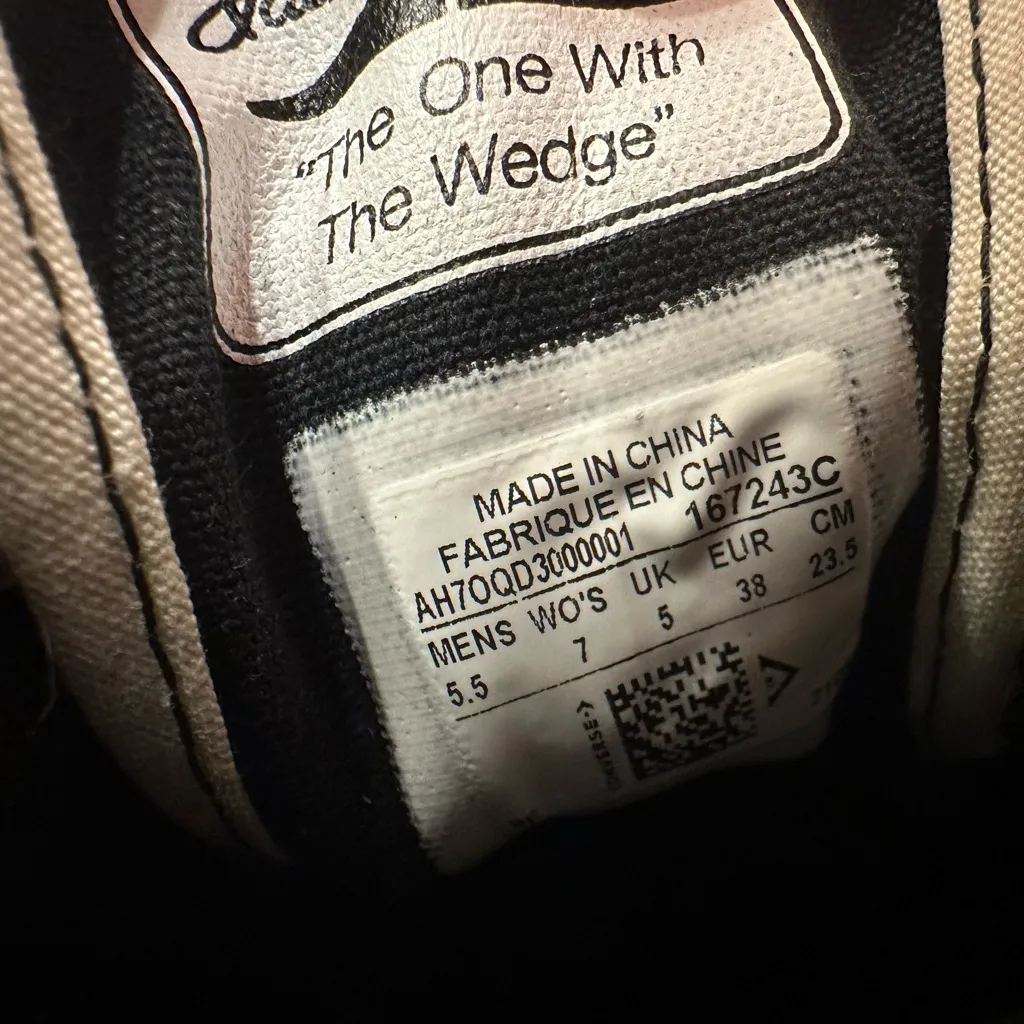 Converse Jack Purcell Low Black White Cow Print  Sz Womens 7/Mens 5.5 Sneakers - Image 10