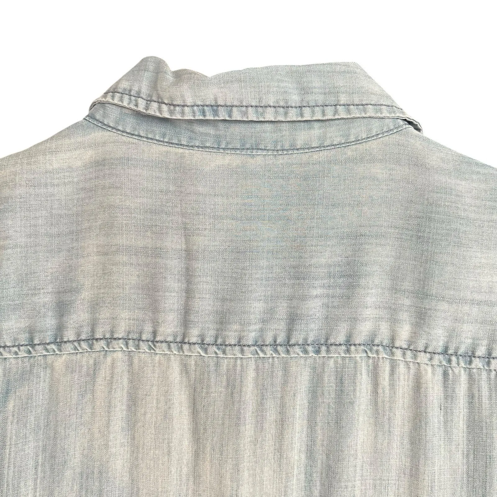 Velvet Heart Womens Chambray Romper Sleeveless Cinch Waist Tencel Sze Medium - Image 8