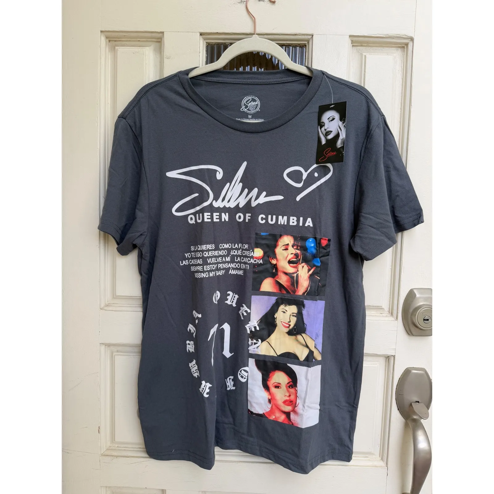 Selena Queen of Cumbia Graphic Tee Y2K Style Short Sleeve T - Image 2