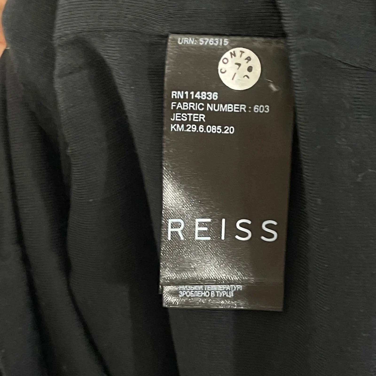 REISS Black Jester Sleeveless Mock Neck Textured Sheath Dress Size US‎ 4 UK 8 - Image 8