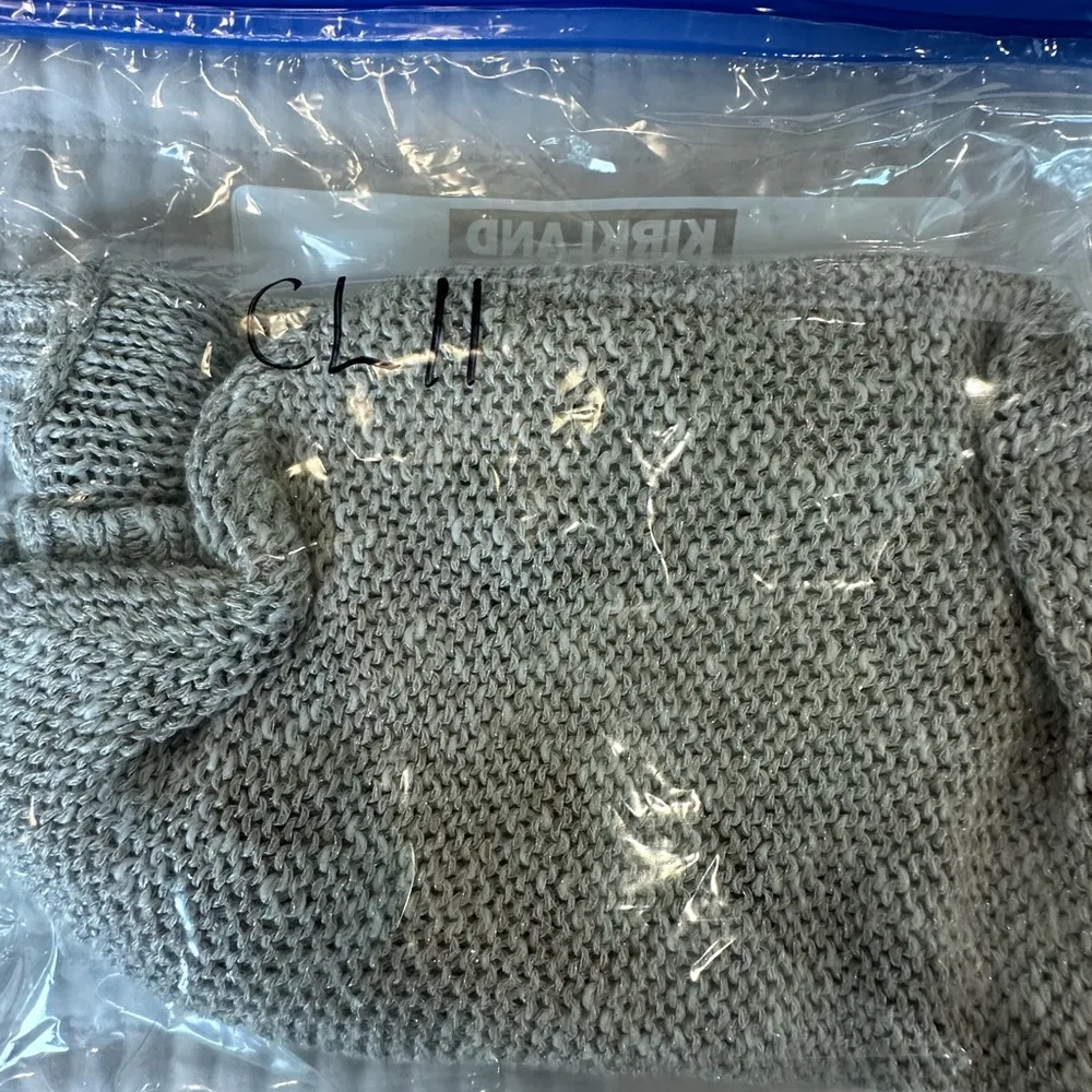 Alice &  Olivia linen blend oversized metallic beige short sleeve sweater M/L - Image 12