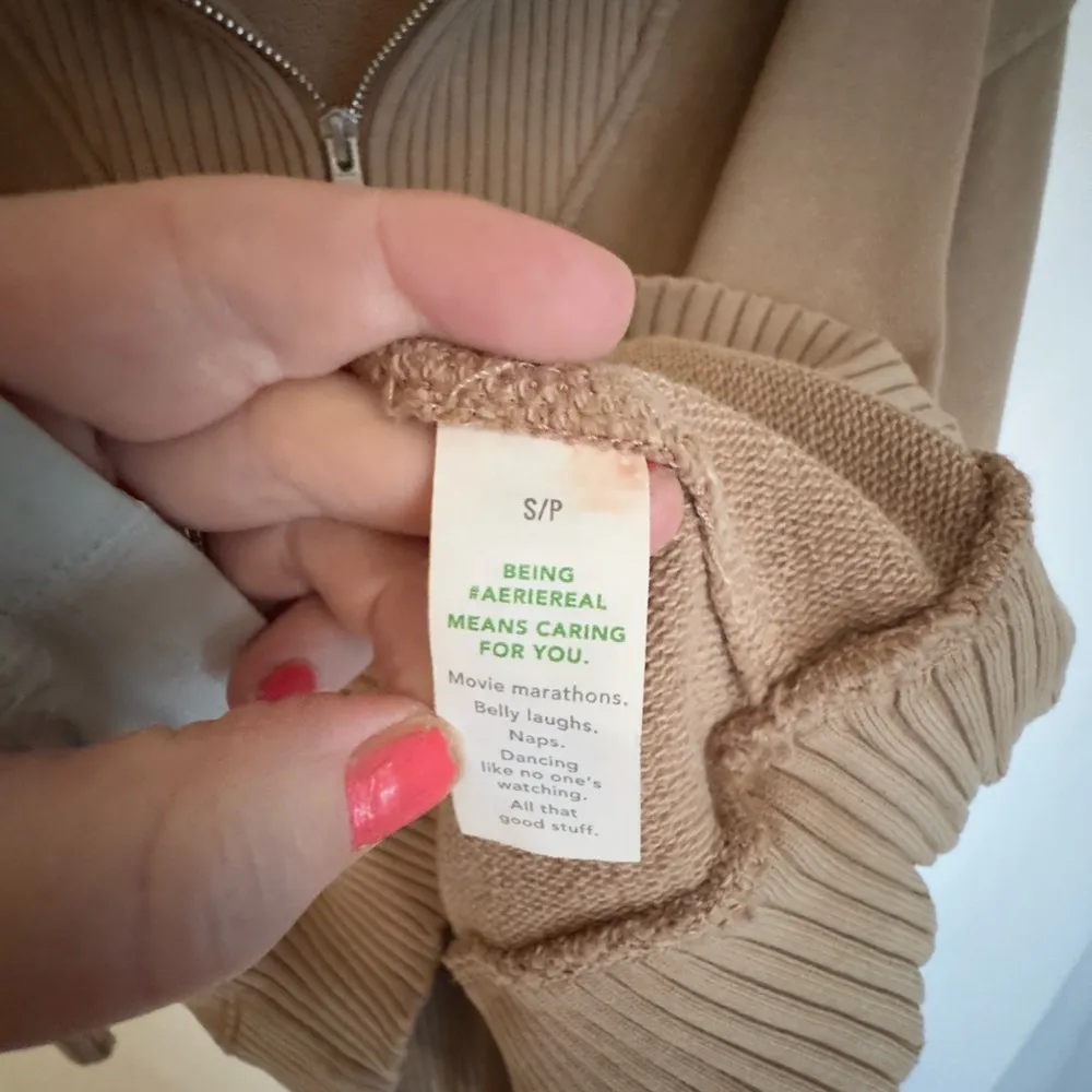 Aerie Oversized quarter Zip-Up Sweater Size S✨ - Image 5