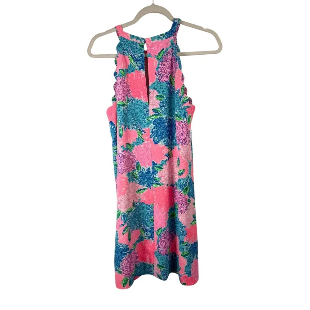 Lilly Pulitzer Tabby Shift Dress Beach House Blooms Preppy Resort Womens Medium - Image 8