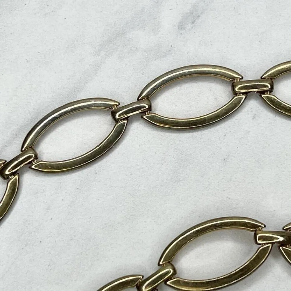 Gold Tone Oval Chain Link Belt - Image 3