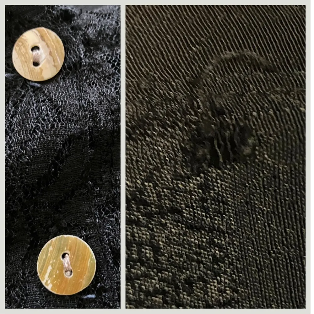 Vintage 90s Witchy Black Midi Dress Lace Vest. Size XL. Whimsigoth, Boho, Gothic - Image 10