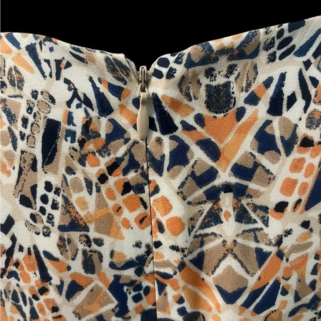 NWT Nine West Tropica Sleeveless Lined Top Multicolored Abstract Careerwear 16 - Image 6