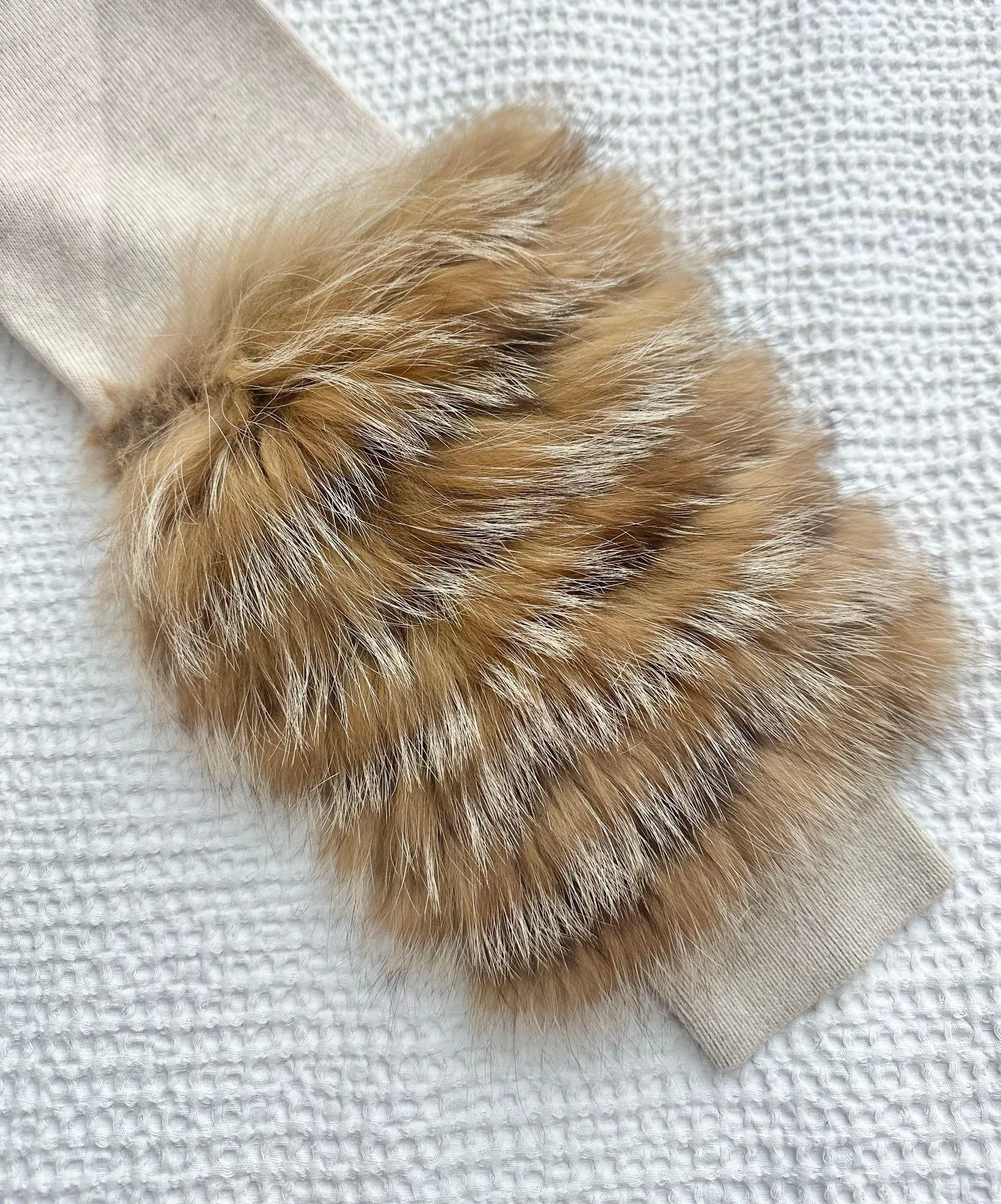 Shiela pullover Sweater With Fur Cuffs - Image 4