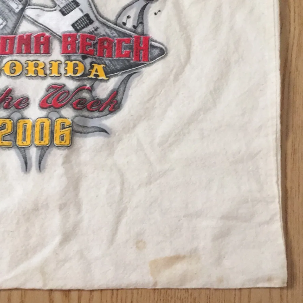 Vintage Daytona Beach Bike Week 2006 tote Bag Wallet Travel Overnight Gym Bag Black - Image 5