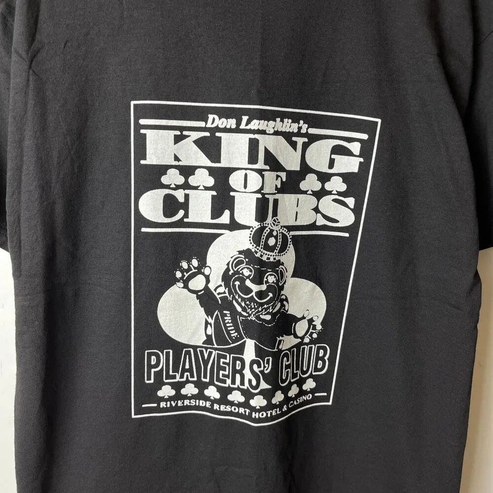 Vintage Don Laughlin's King of Clubs T Shirt Black Medium M Graphic Tee - Image 5