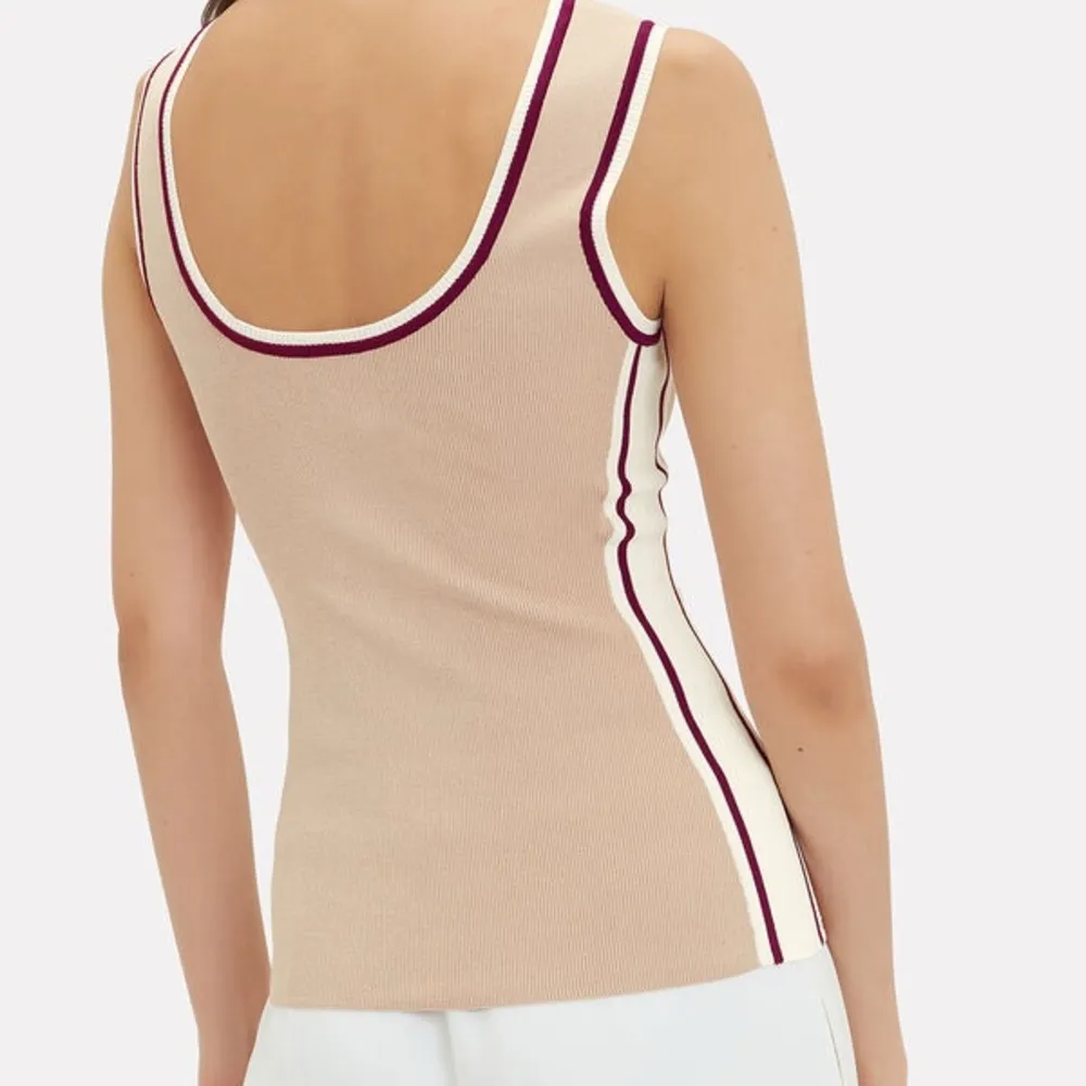Ronny Kobo // NWT Obe Side Stripe Tank White Size L - Image 8