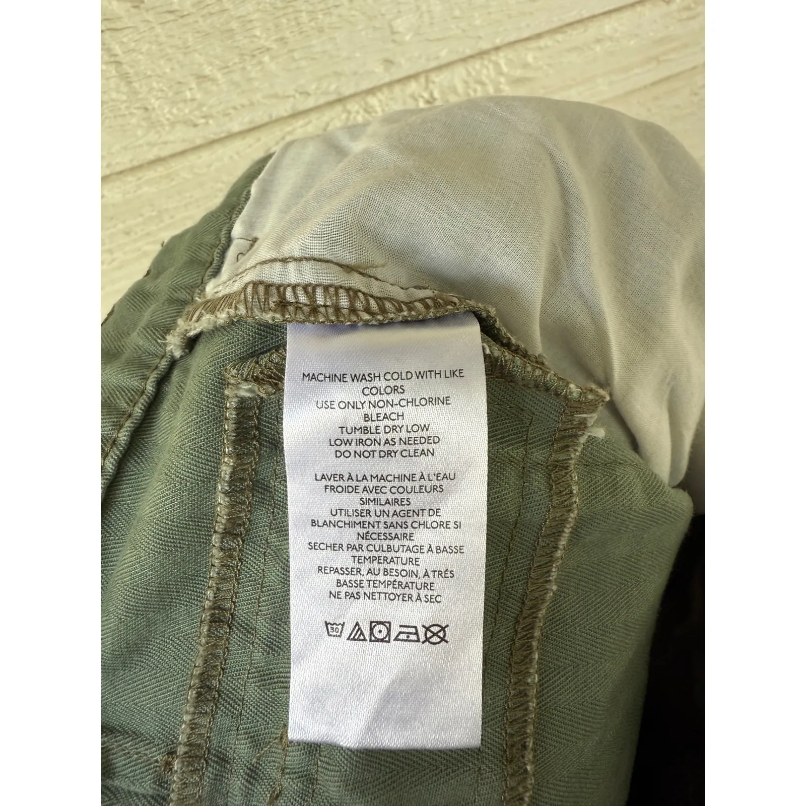 BDG Urban Outfitters Olive Green Cotton Baggy Cargo Pants Utility Womens Size 28 - Image 6