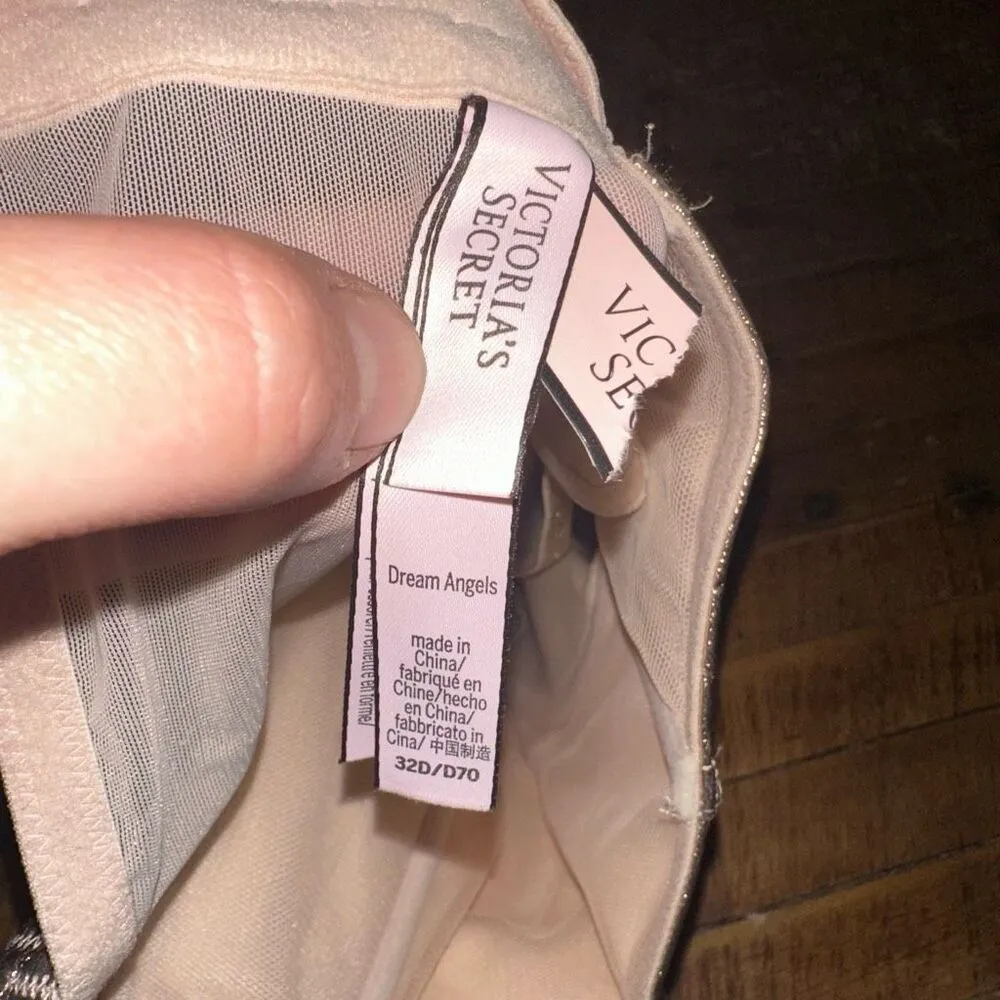 Victoria’s Secret Dream Angels metallic gold corset 32C bra - Image 3