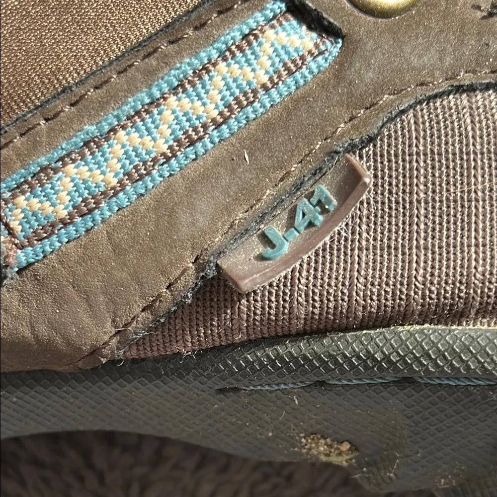 Brown and Gray Sneakers with Rugged Design Size undefined - Image 3