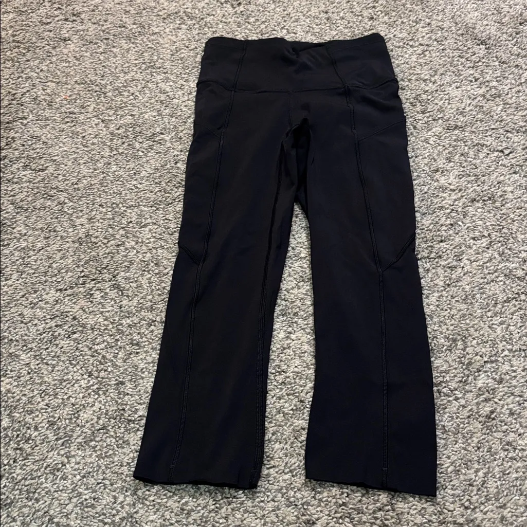 Lululemon Fast and Free Crop II 19" *Non-Reflective size 0 - Image 2