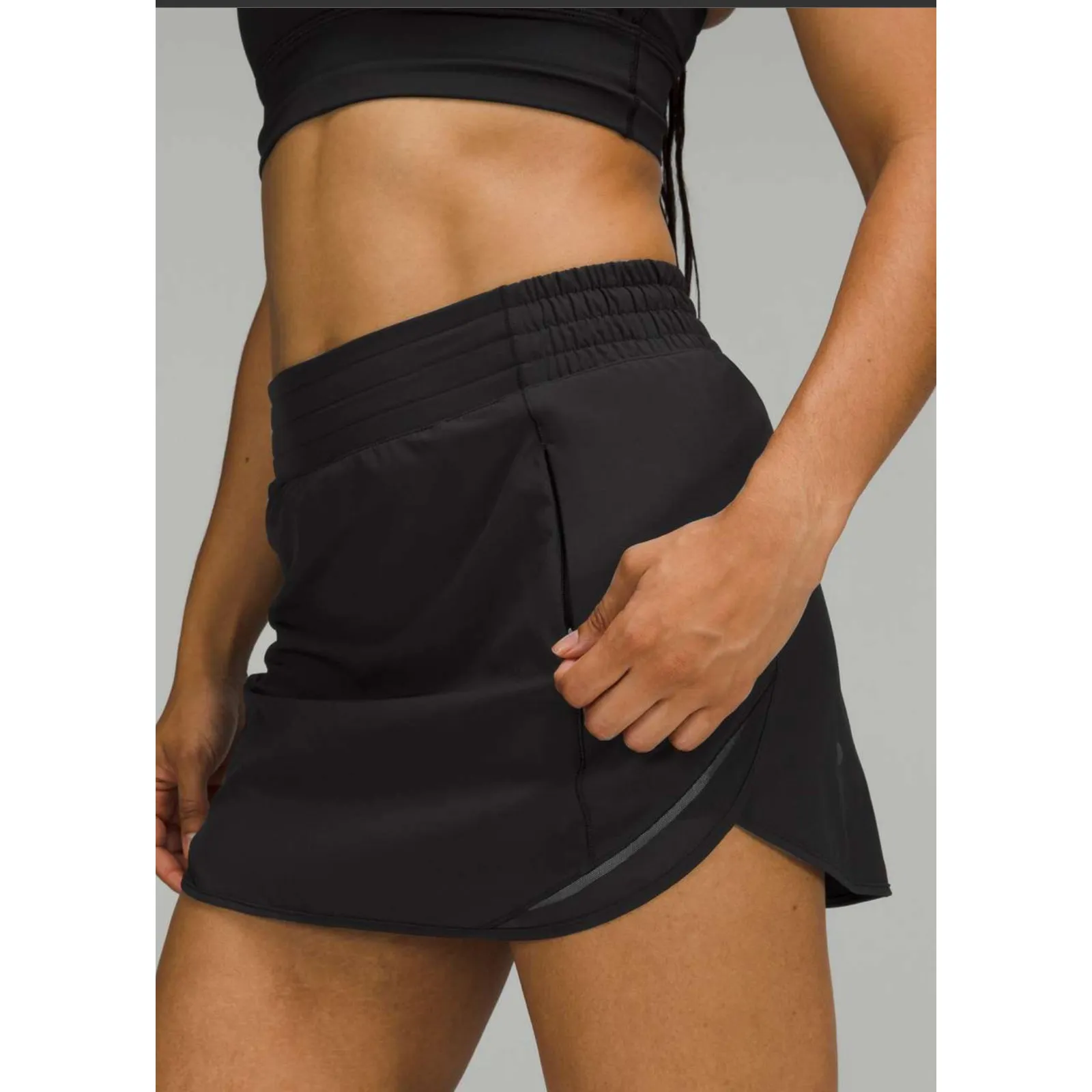 Lululemon Hotty Hot High-Rise Skirt Black - Image 2