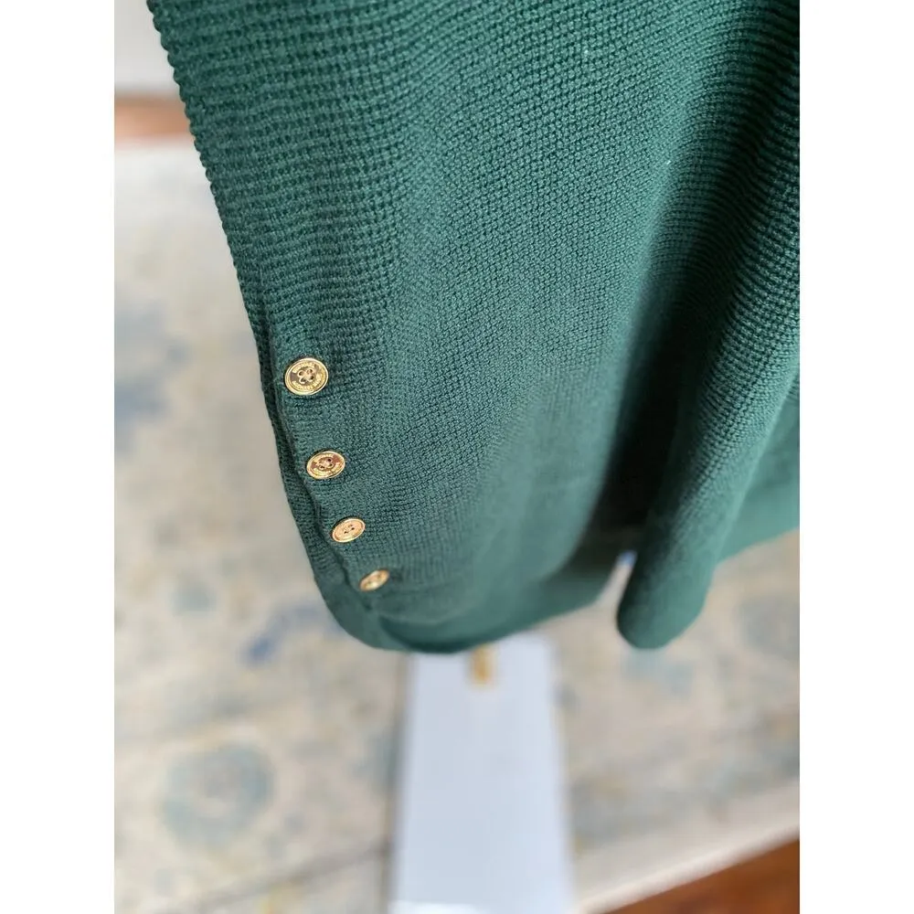 Michael Kors Knit Tunic Sweater Coastal Grandmother Quiet Luxury Cottagecore - Image 3