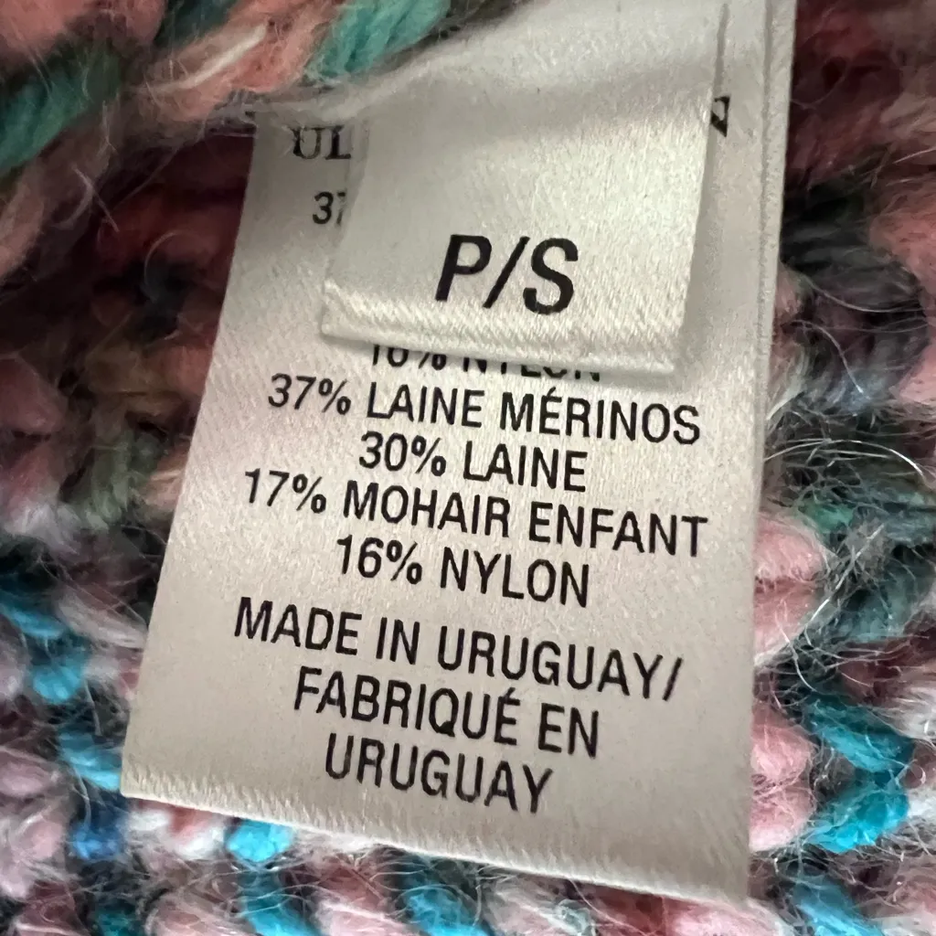 Ulla Johnson Rosina Colorful Knit Puff Sleeve Sweater XS Small - Image 7