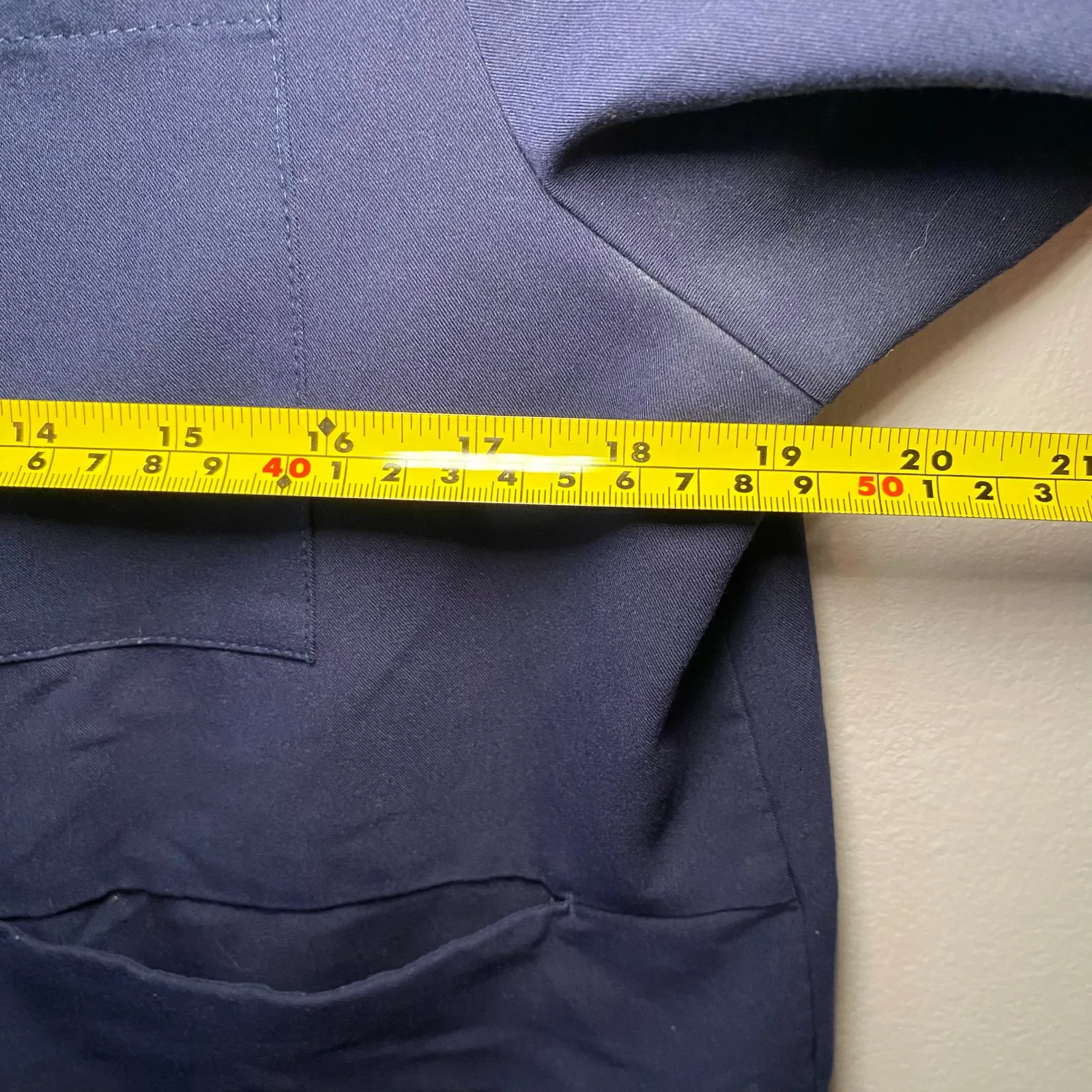 FIGS Navy Blue Masaya Full Zip Short Sleeve Scrub Top Women's size XS Nurse Dr - Image 10