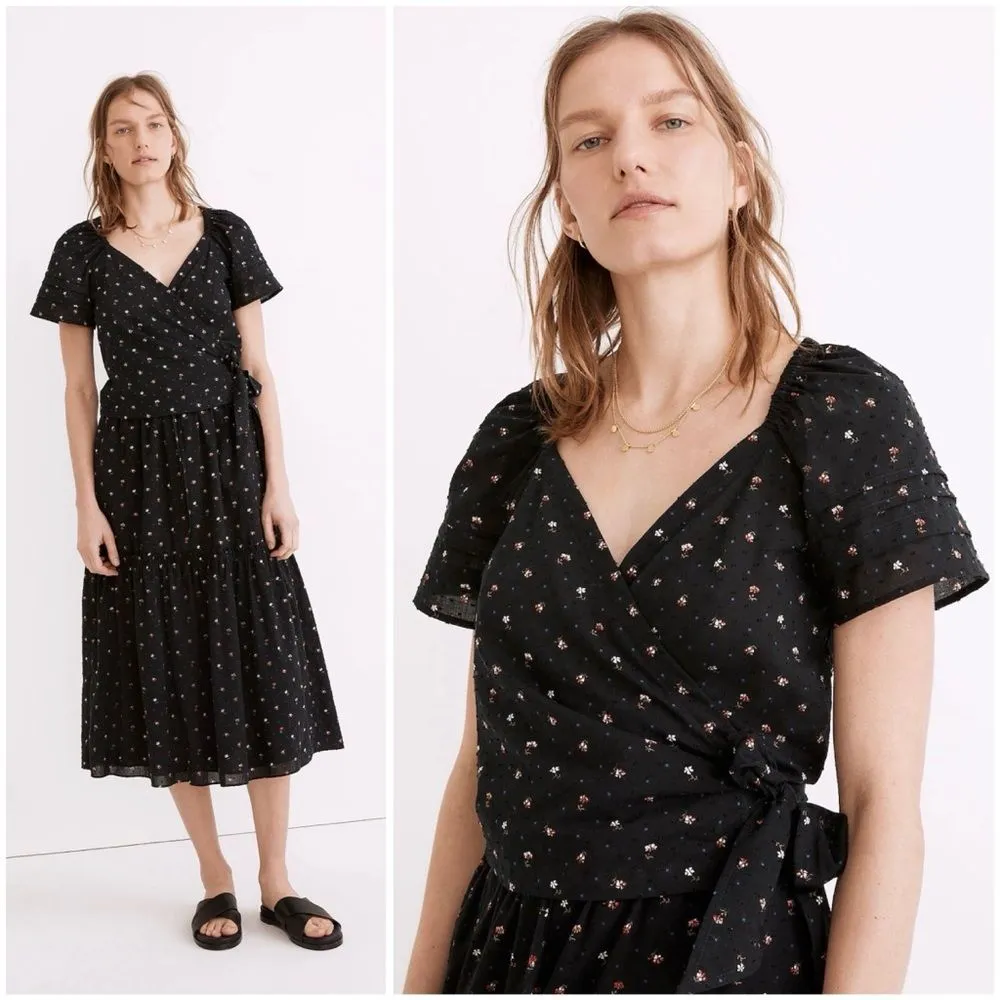 Madewell Pintuck Ruffle-Sleeve Wrap Top in Spring Floral - Image 11