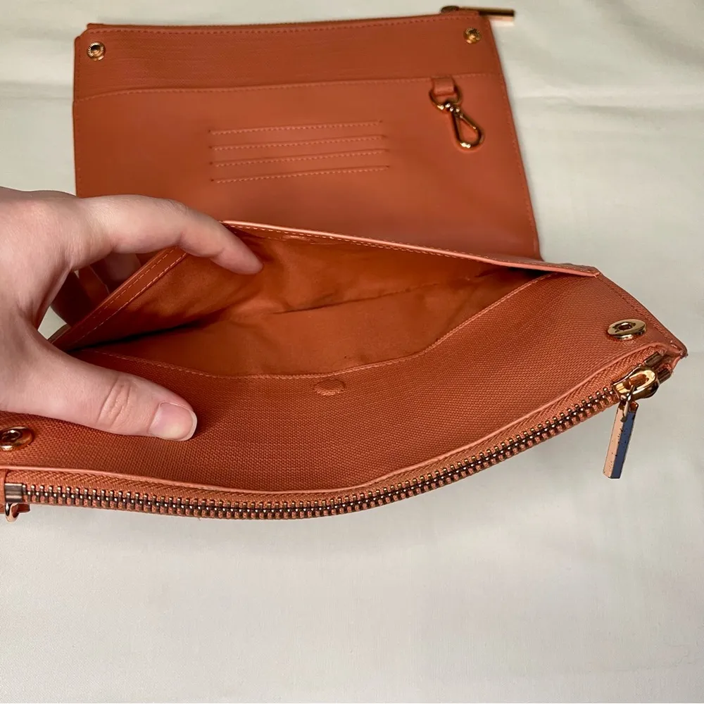 Dagne Dover Essentials Clutch Wallet Wristlet in Sienna Color - Image 13