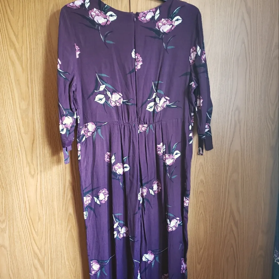 Wild Fable NWT‎ XXL 2X Plum Floral Jumpsuit Romper Pantsuit NEW - Image 7