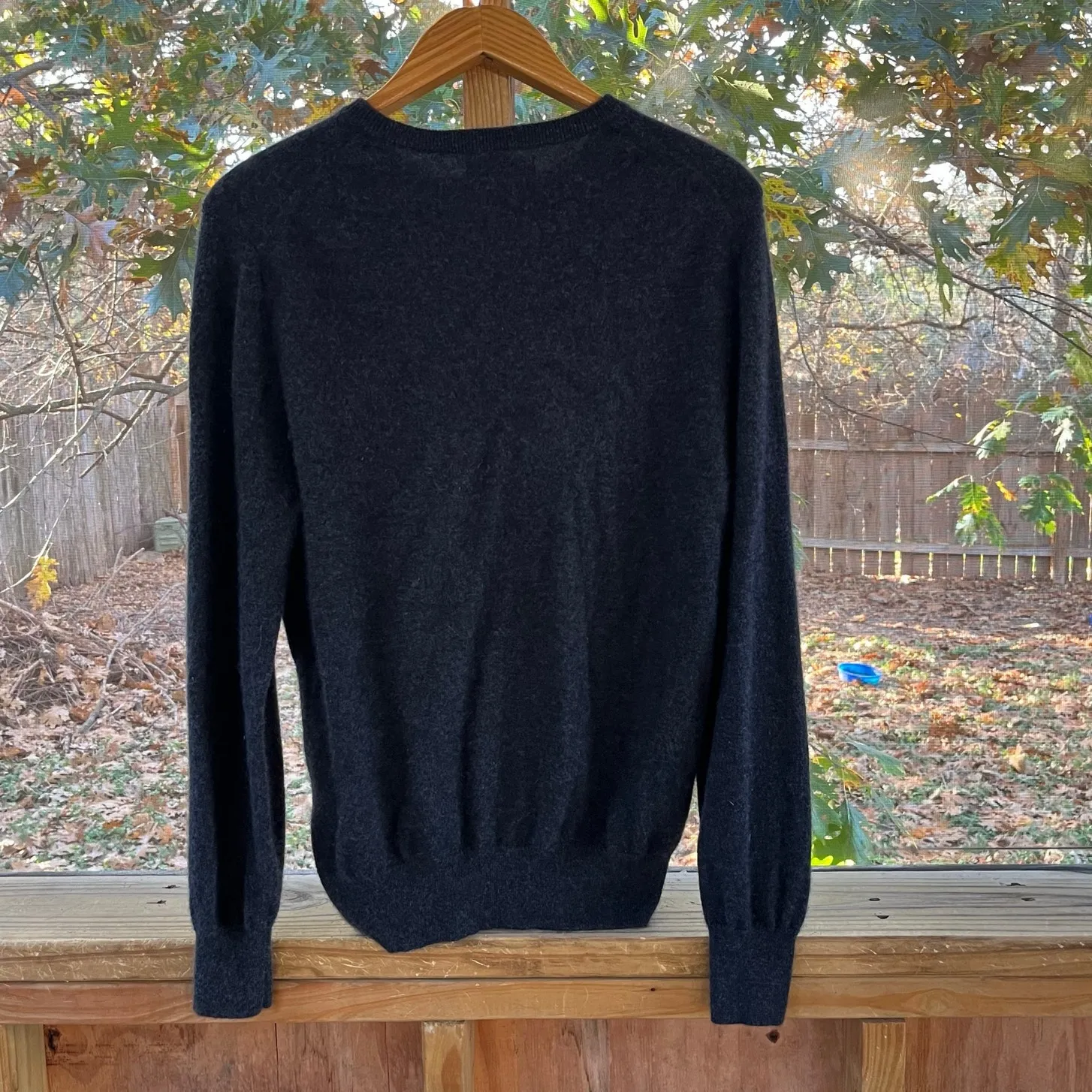 Naadam Cashmere Women's 100% Cashmere Charcoal Crew Neck Sweater Size M Gray Size M - Image 2